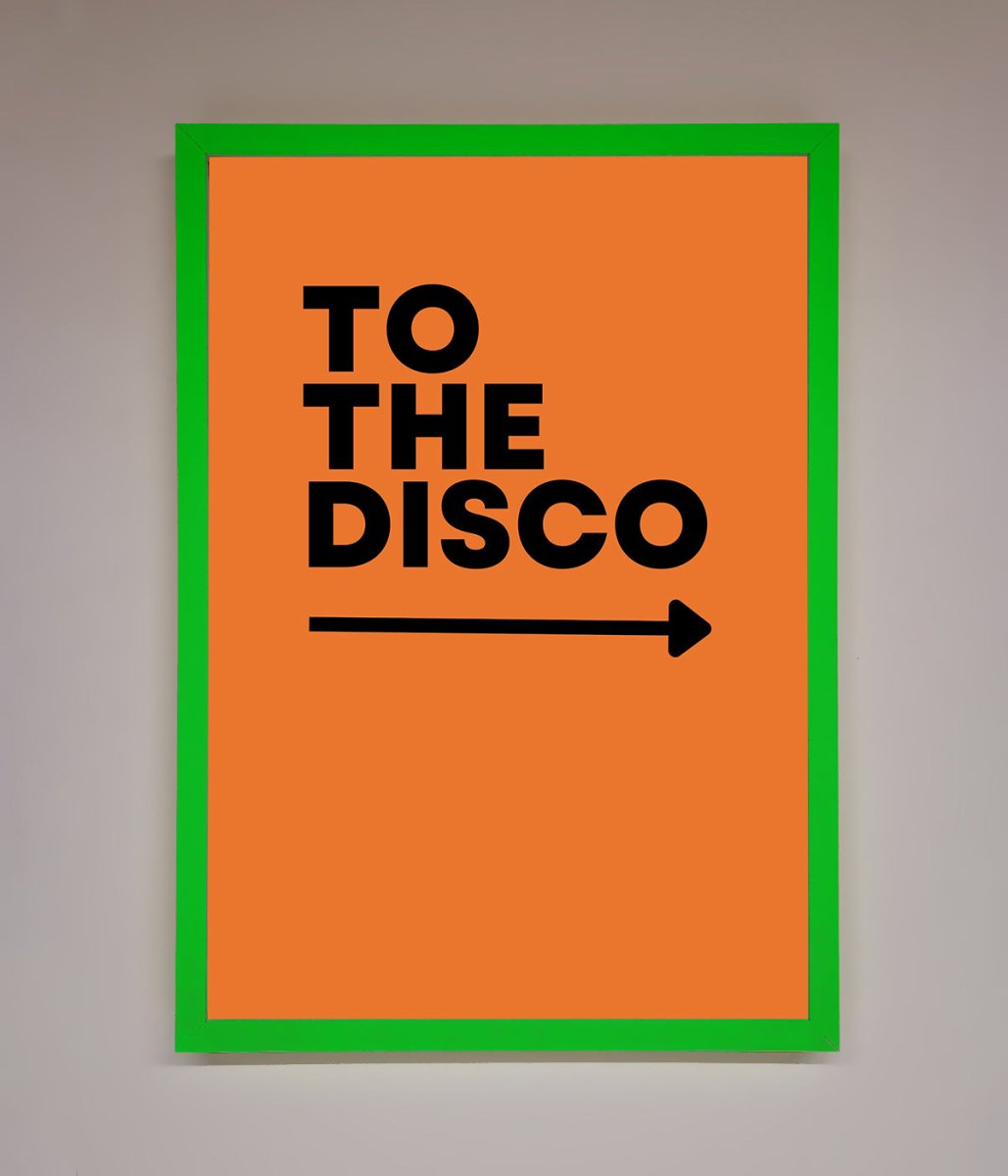 To The Disco Framed Print