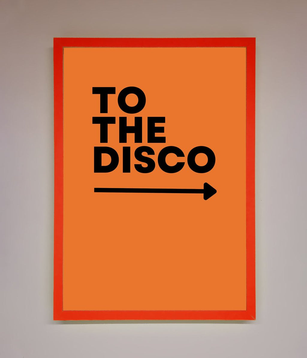 To The Disco Framed Print