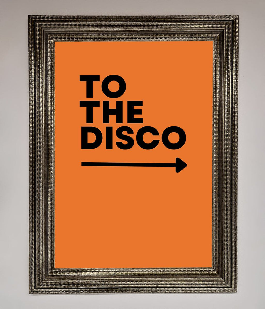 To The Disco Framed Print
