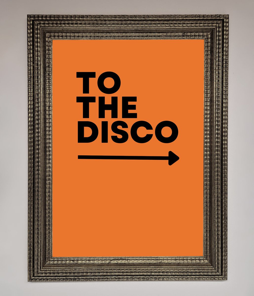 To The Disco Framed Print