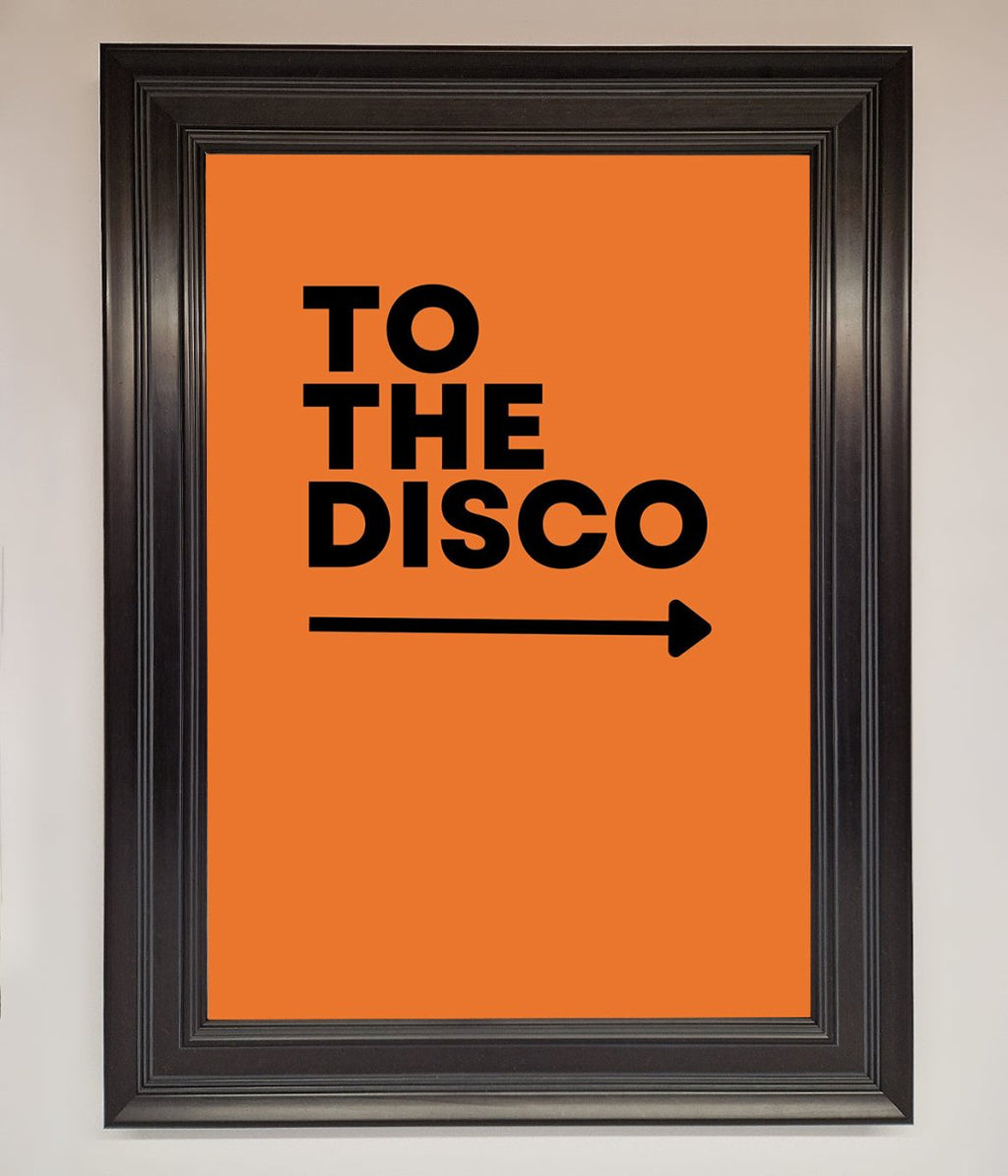 To The Disco Framed Print