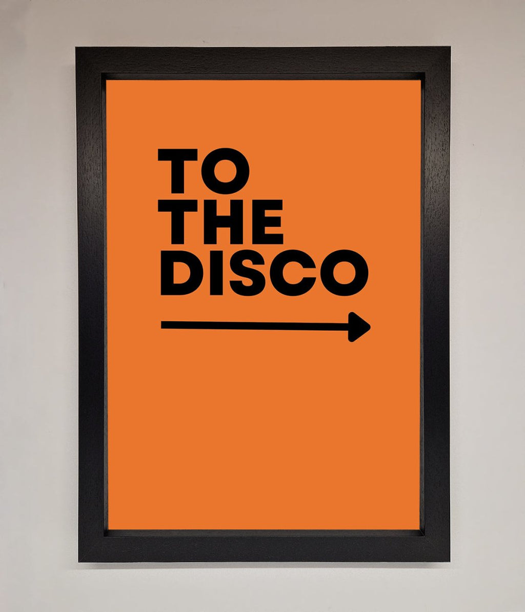 To The Disco Framed Print