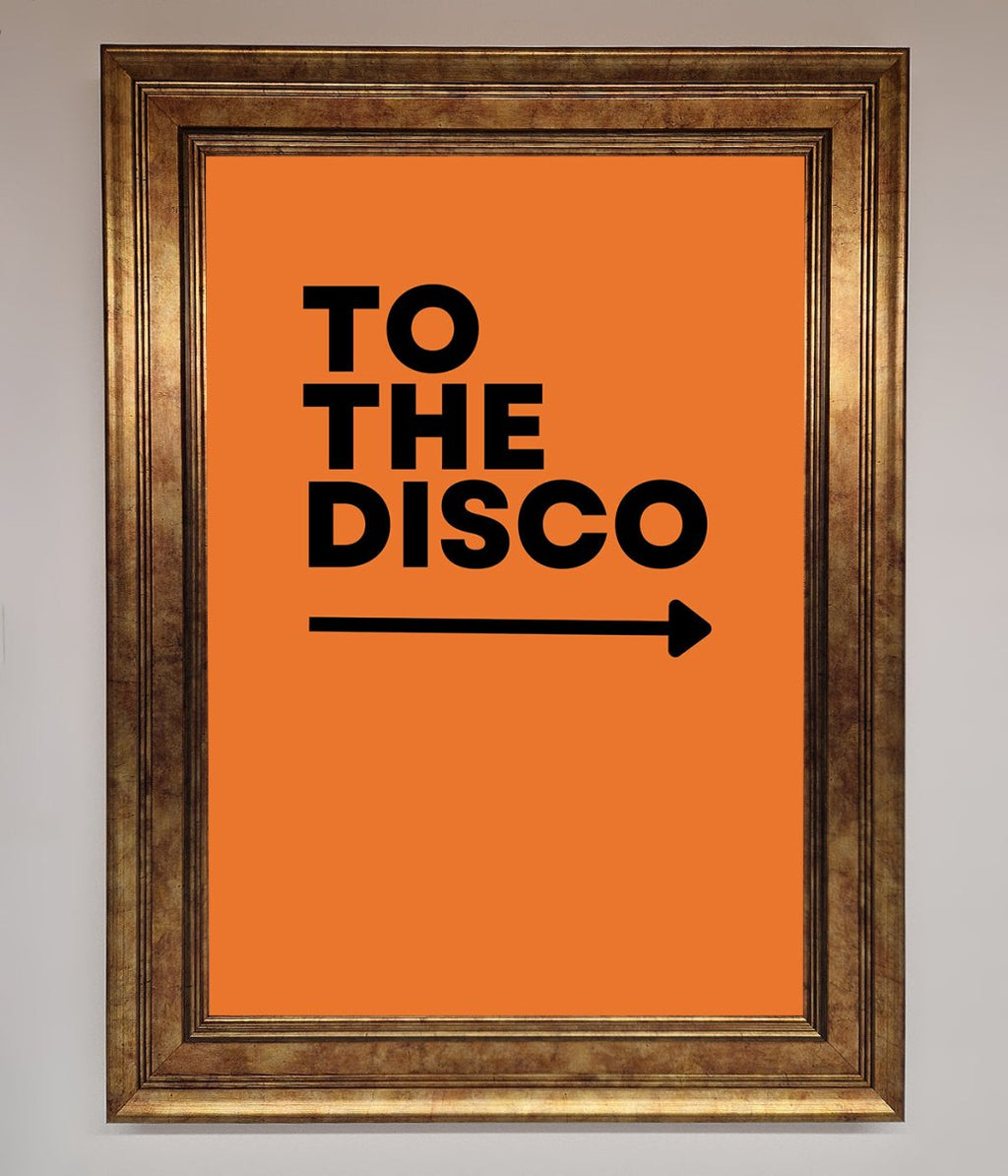 To The Disco Framed Print