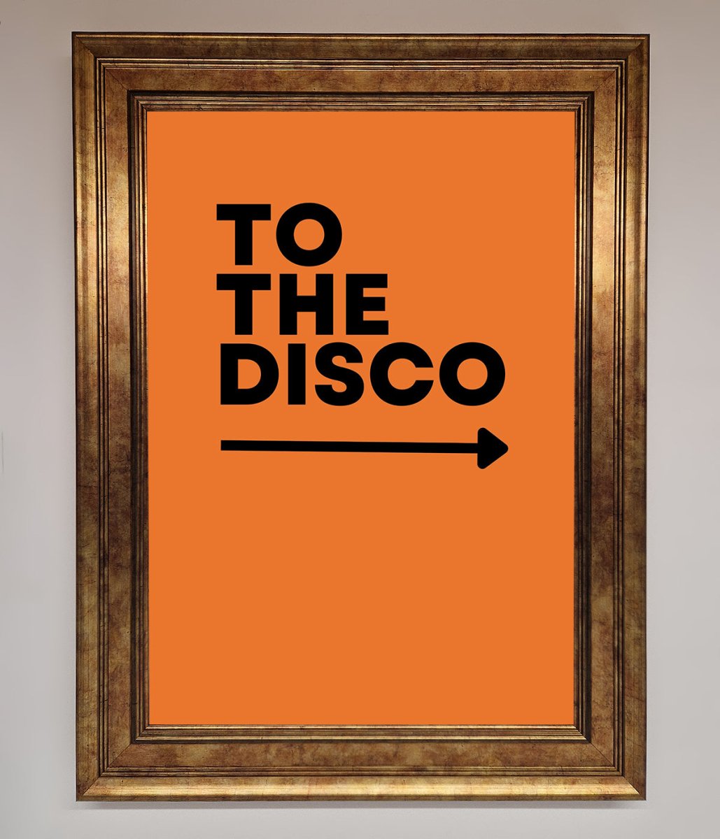 To The Disco Framed Print
