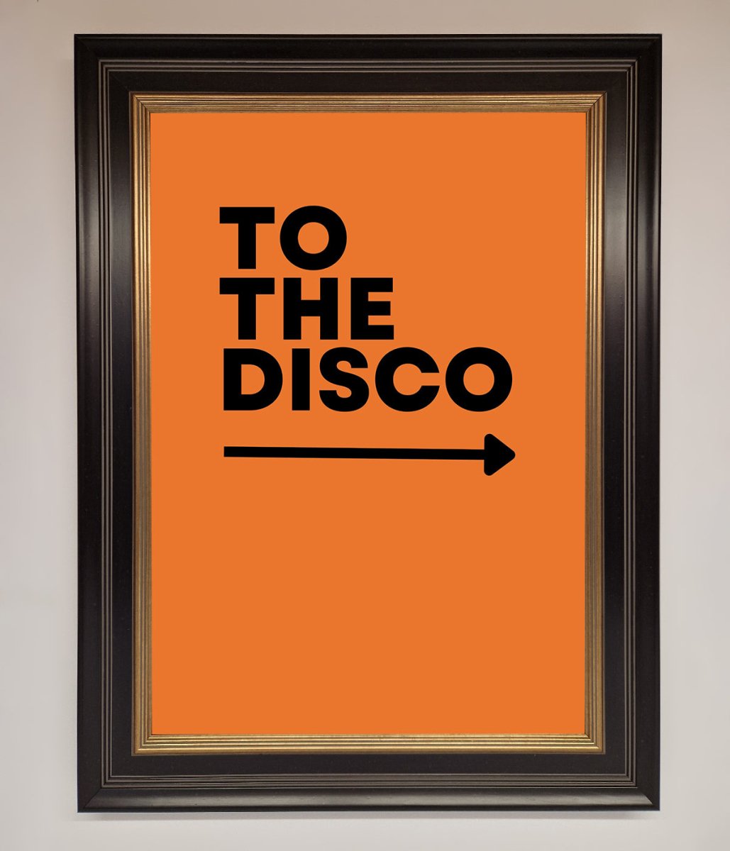 To The Disco Framed Print