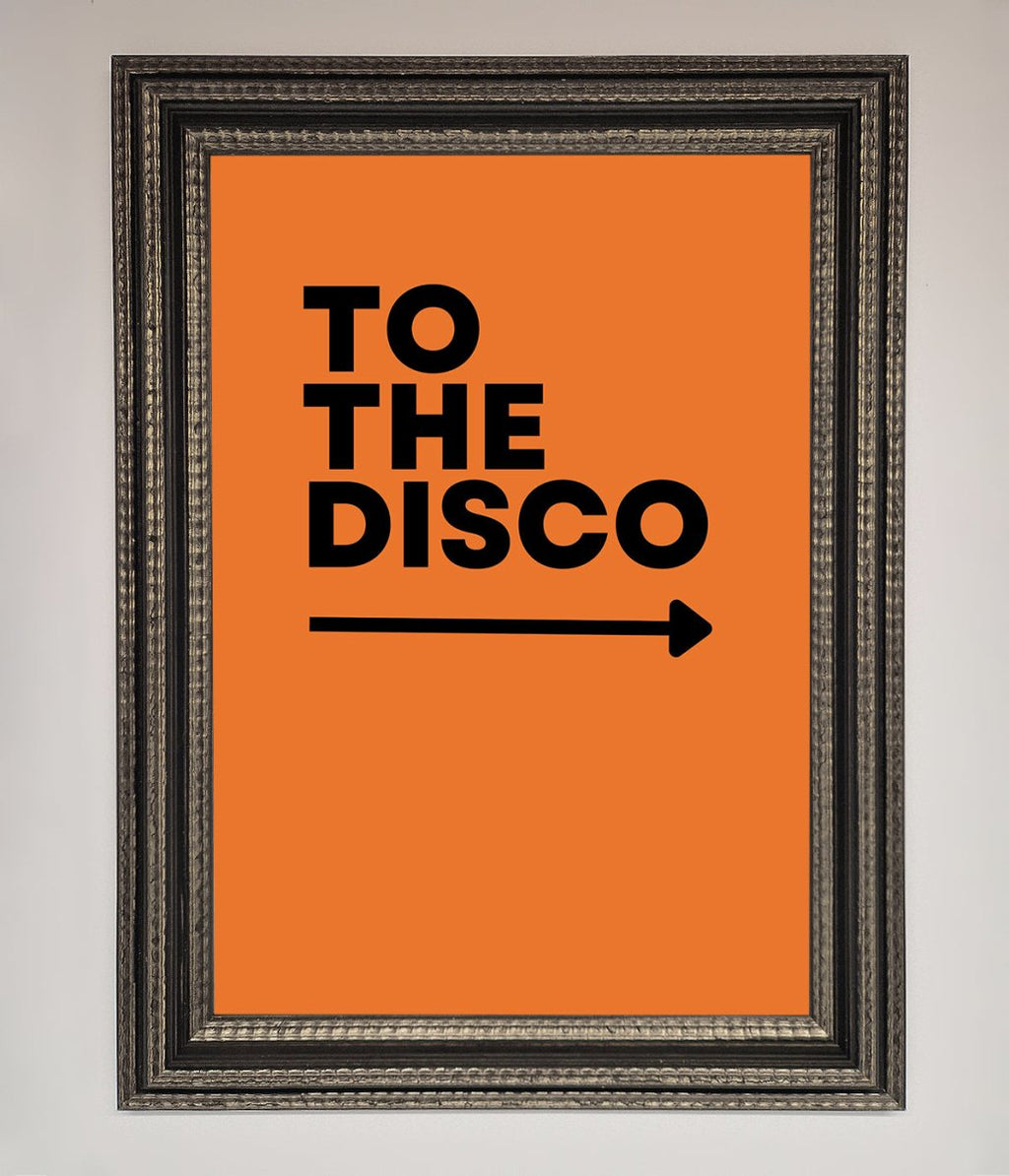 To The Disco Framed Print