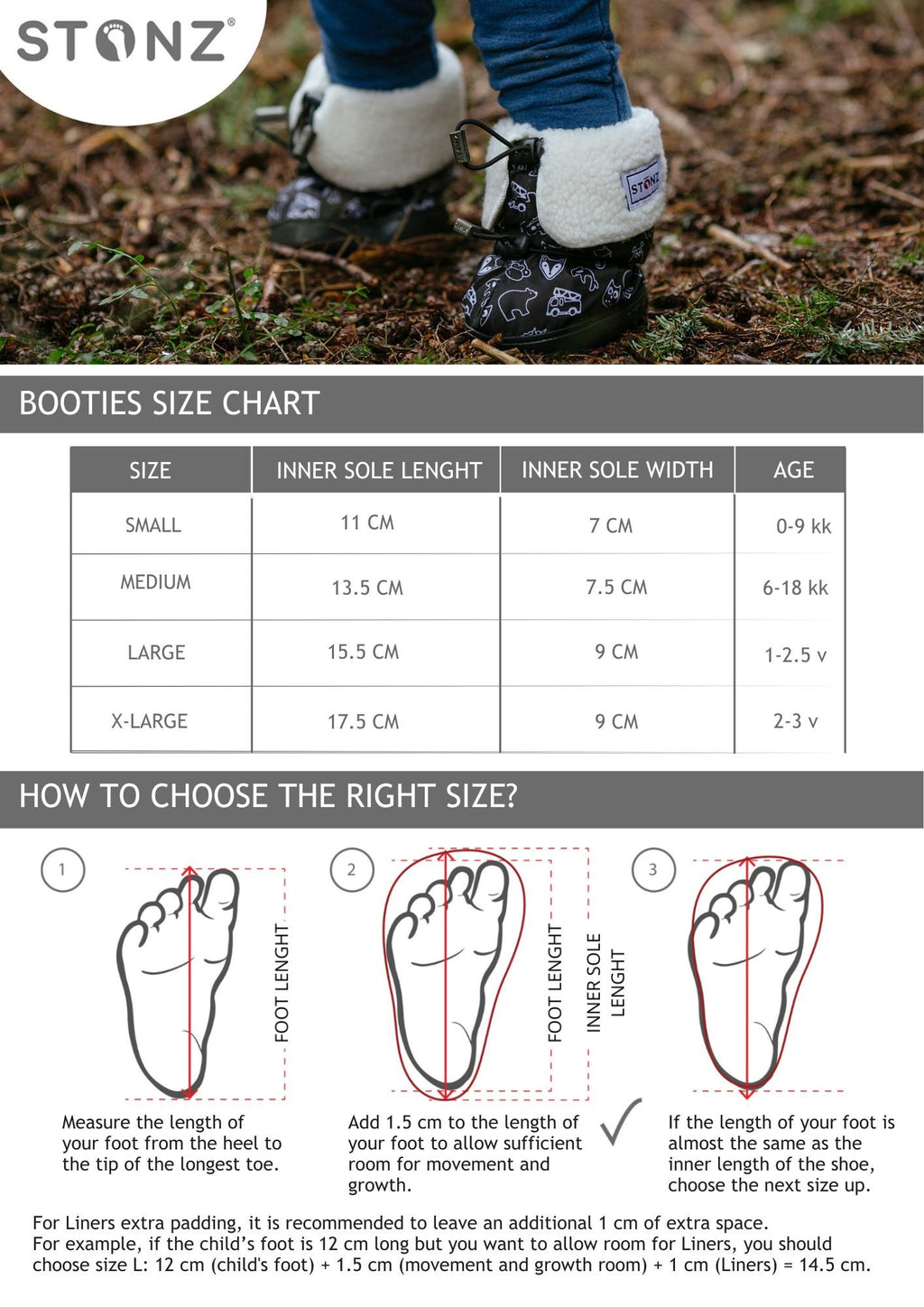 Toddler Puffer Booties - Black
