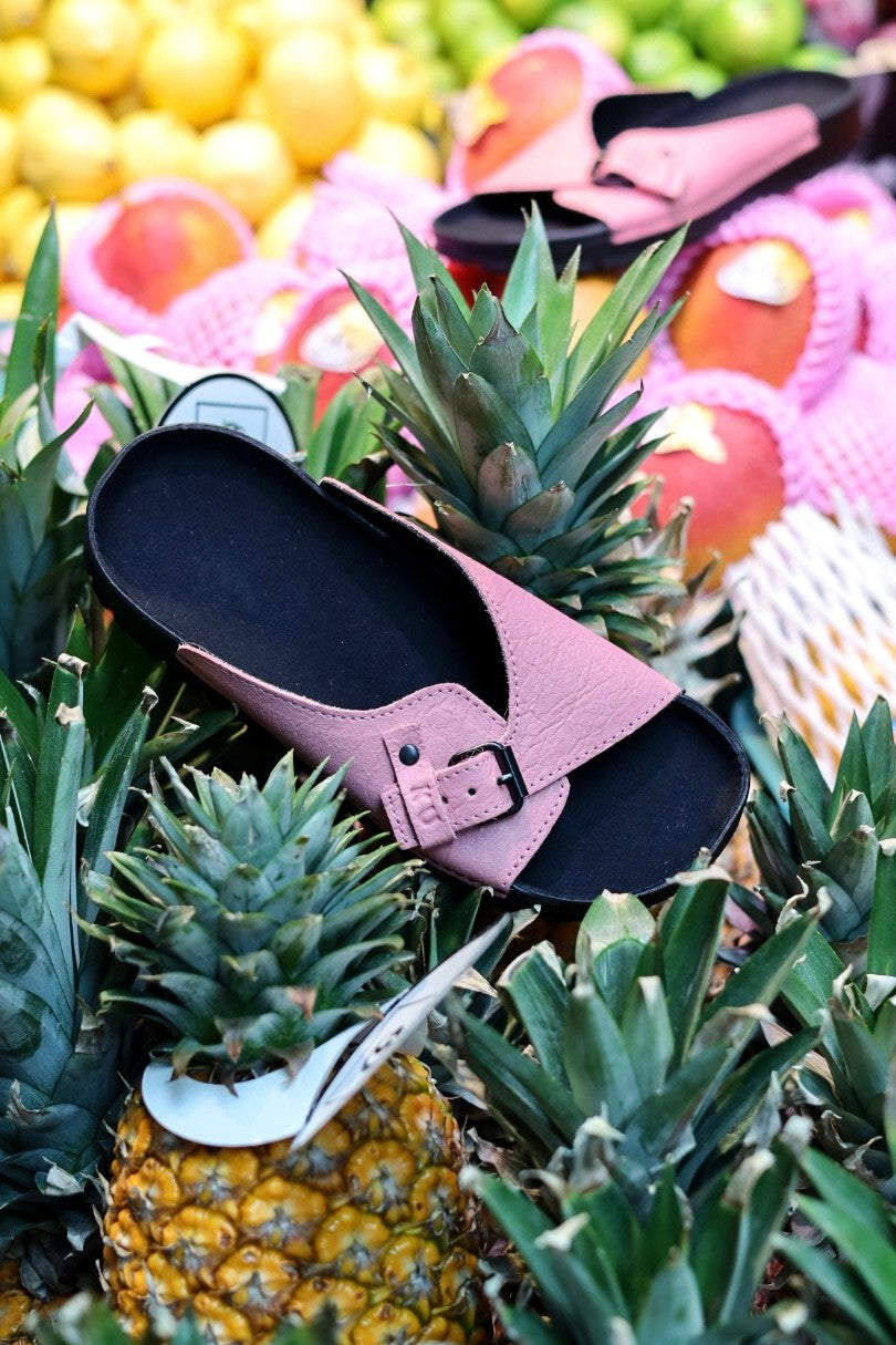 Step into Elegance with TOKU Rome Vegan Slide Sandals - Sustainable & Comfortable Footwear by Omaking at www.brixbailey.com