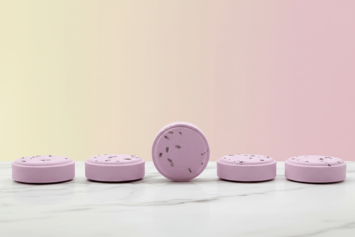 Shower Steamers with Lavender, Lemon and Clary Sage, Pack of 5