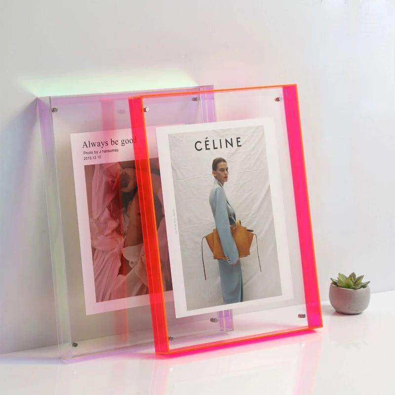 Transparent Acrylic Picture Frame Modern Display