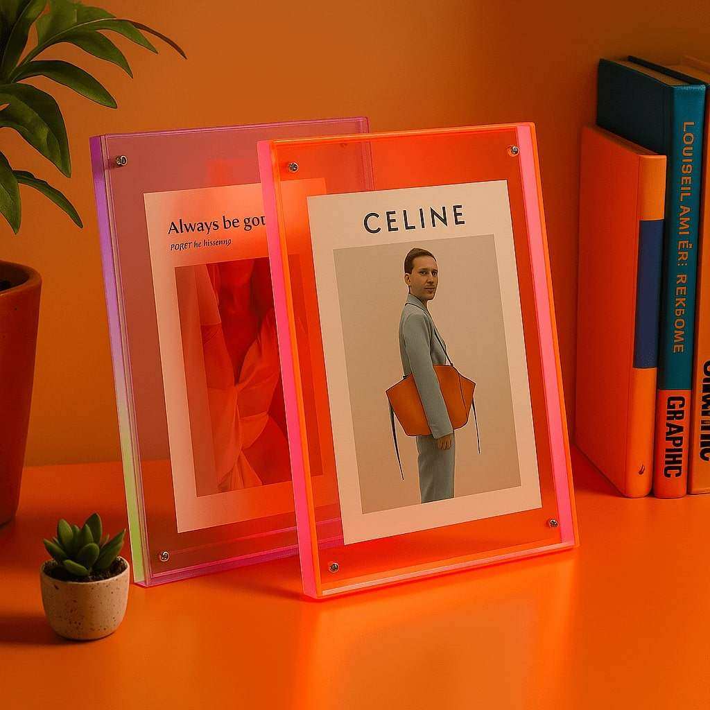 Transparent Acrylic Picture Frame Modern Display