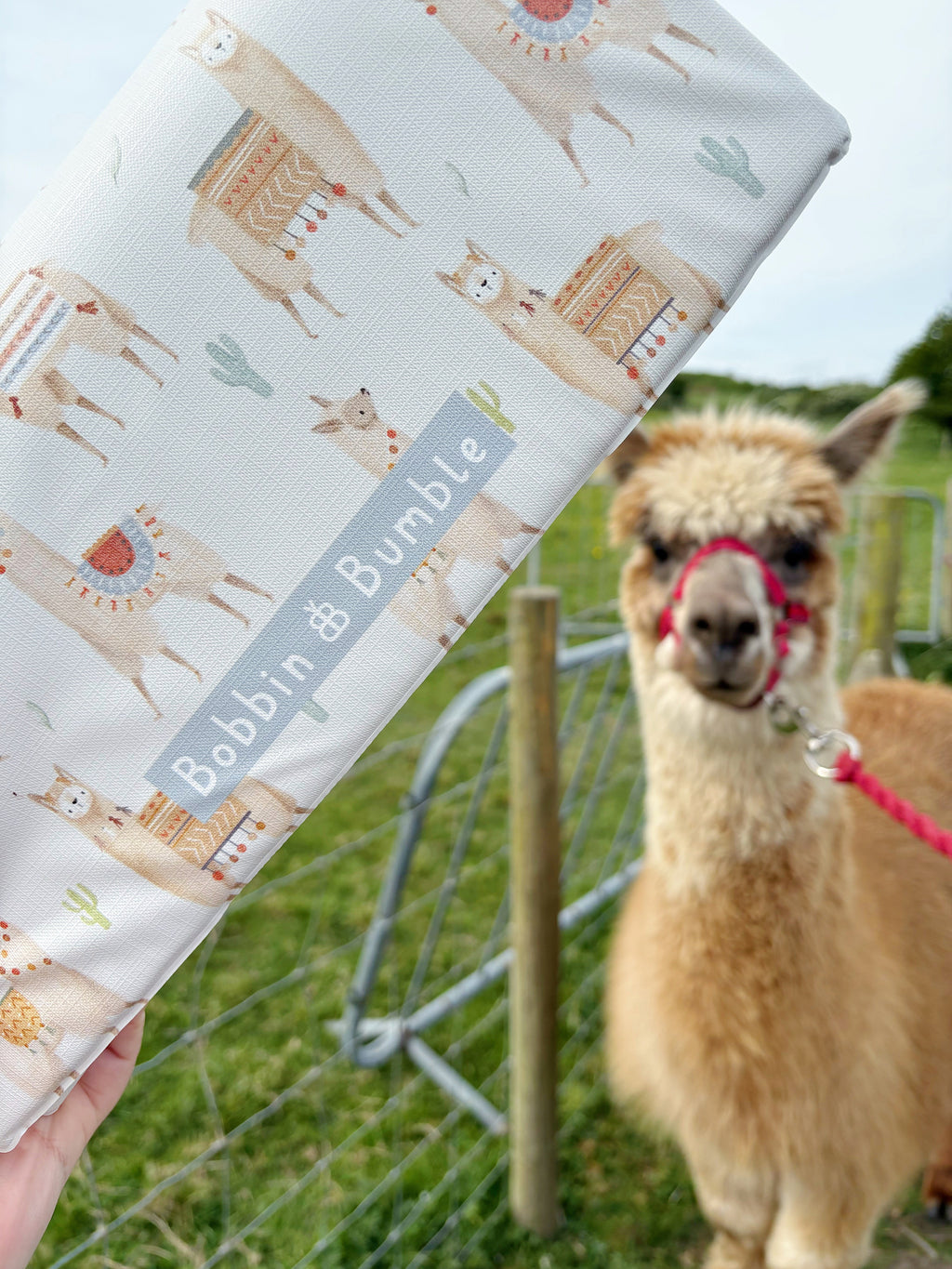 Travel Changing Mat - Alpacas