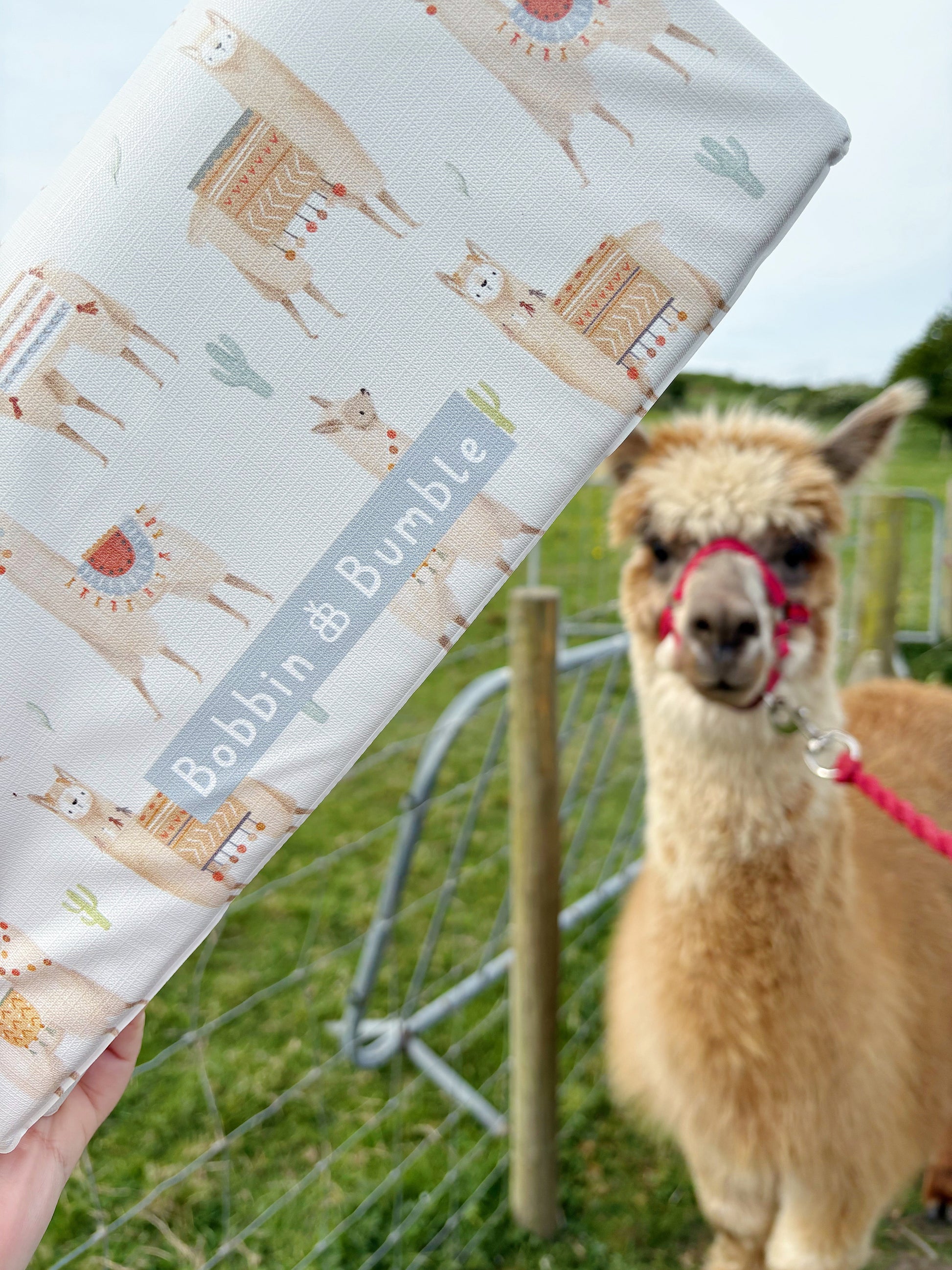 Travel Changing Mat - Alpacas