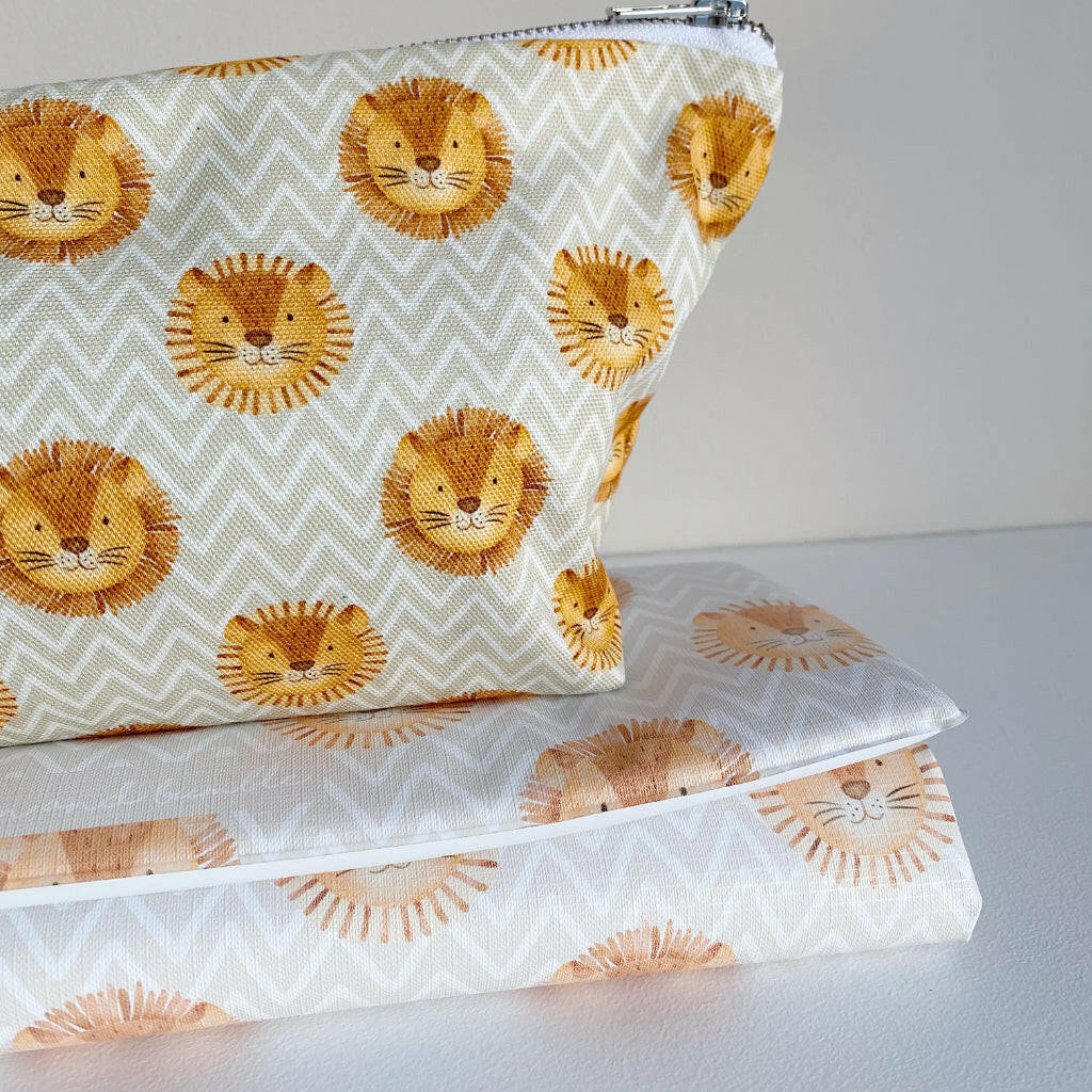 Nappy Wallet - Leo Lion Print