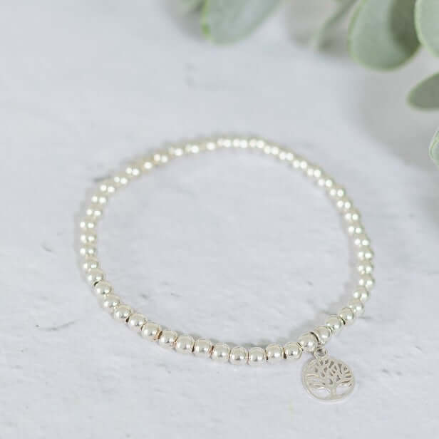 Tree of Life Sterling Silver Charm Bracelet