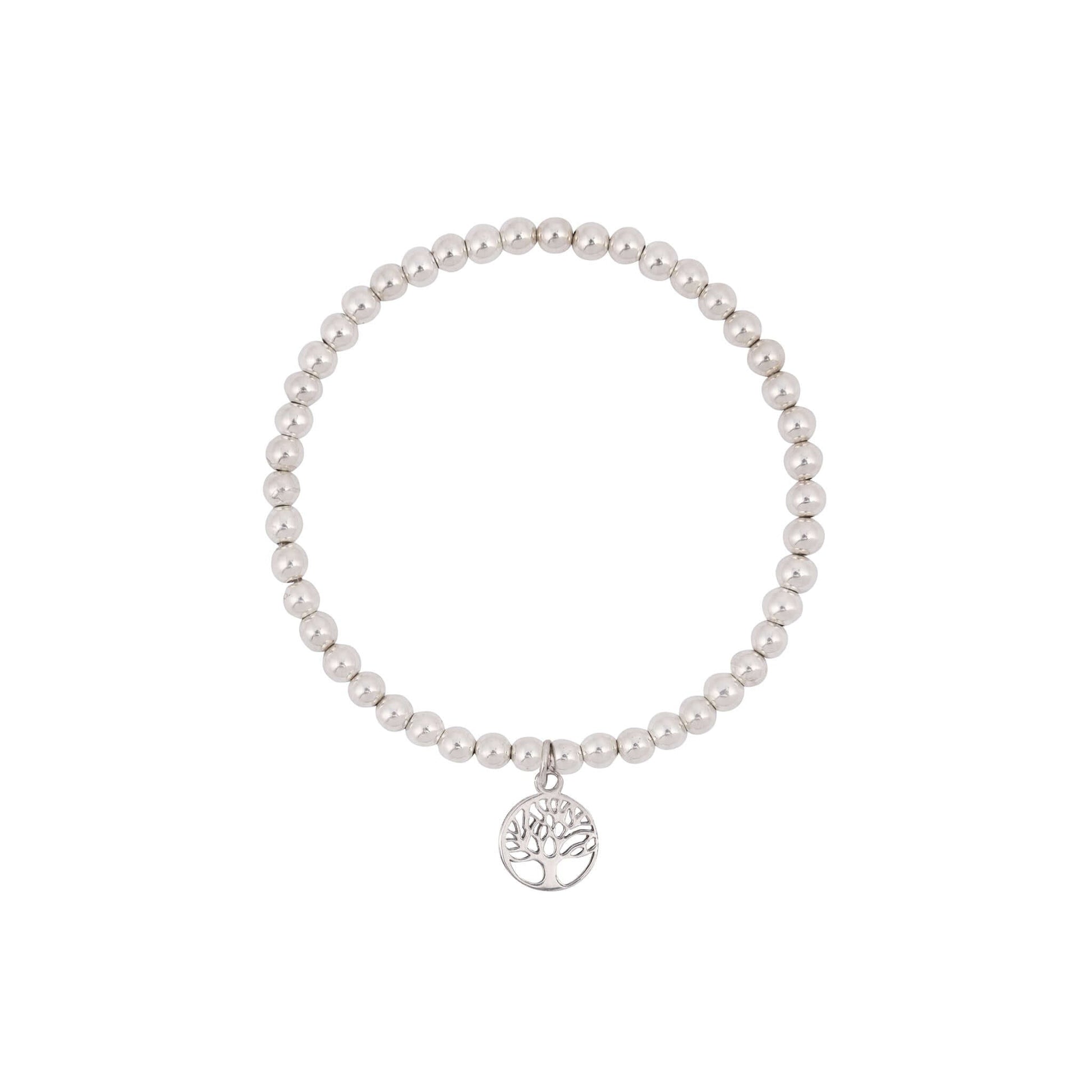 Tree of Life Sterling Silver Charm Bracelet
