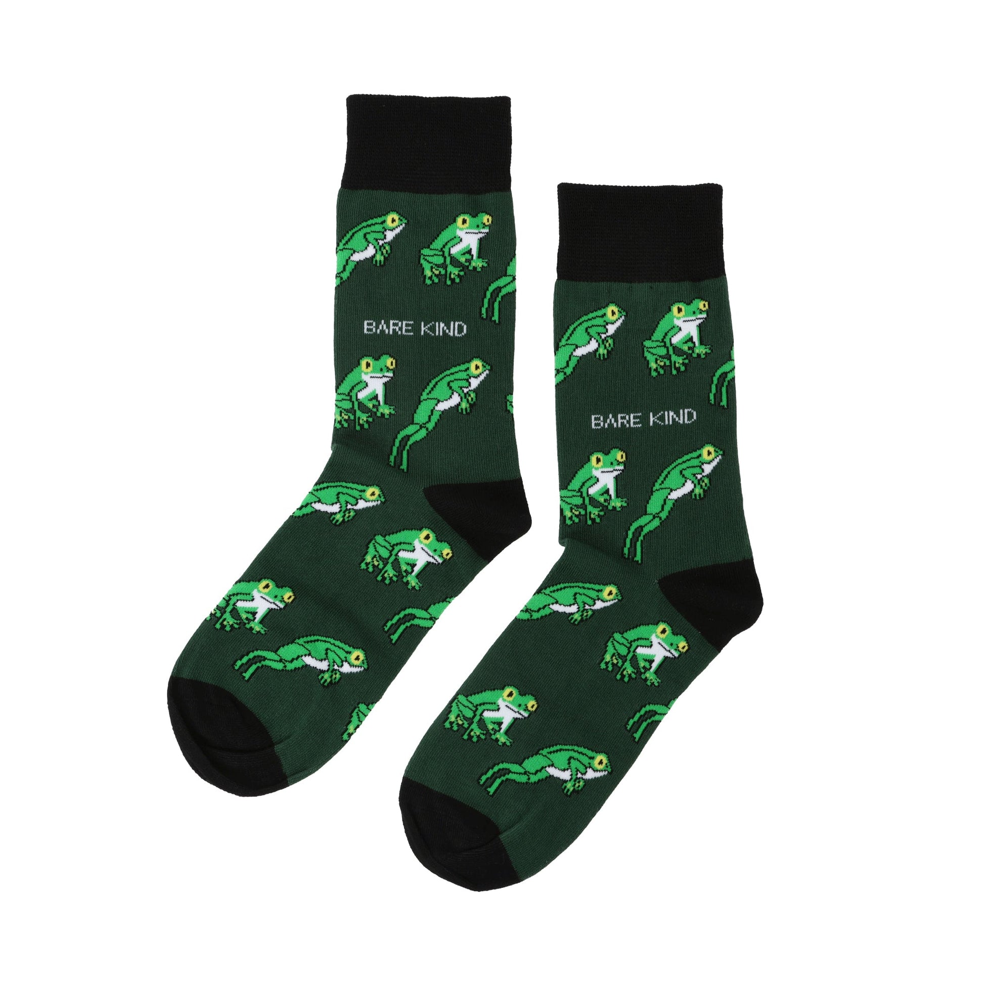 Bamboo Tree Frog Socks in Green