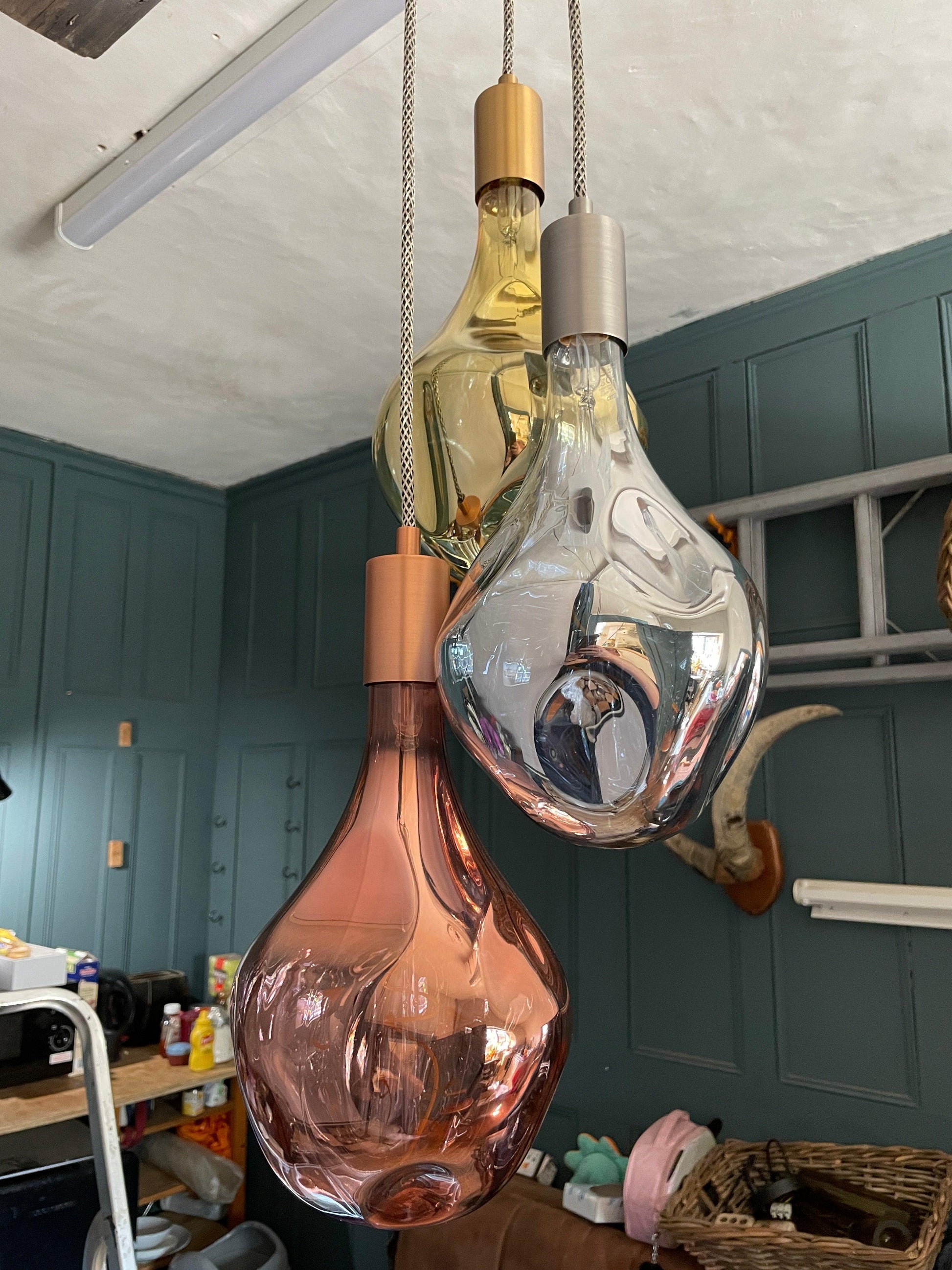 Triple Evo Cluster Pendant Light in Tri Colour