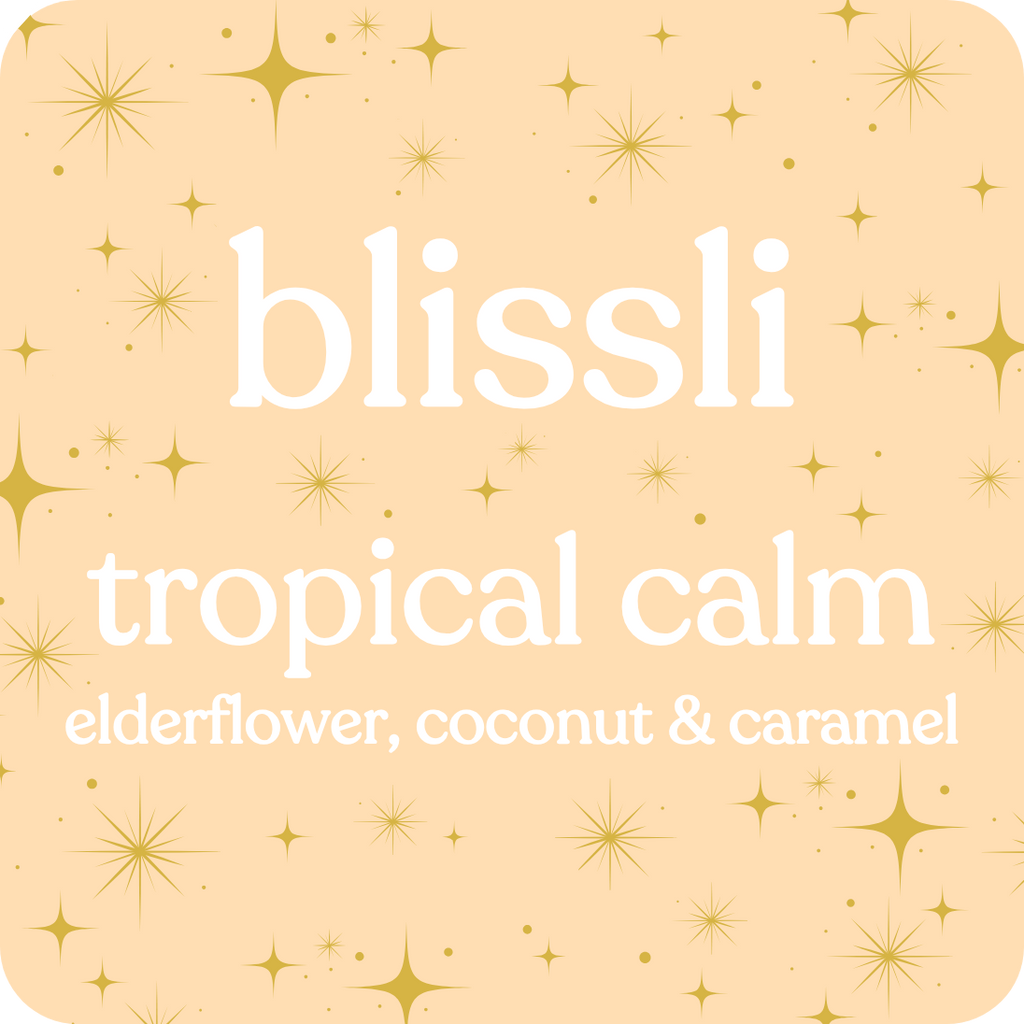 Tropical Calm Elderflower Coconut and Caramel Soy Candle 220g