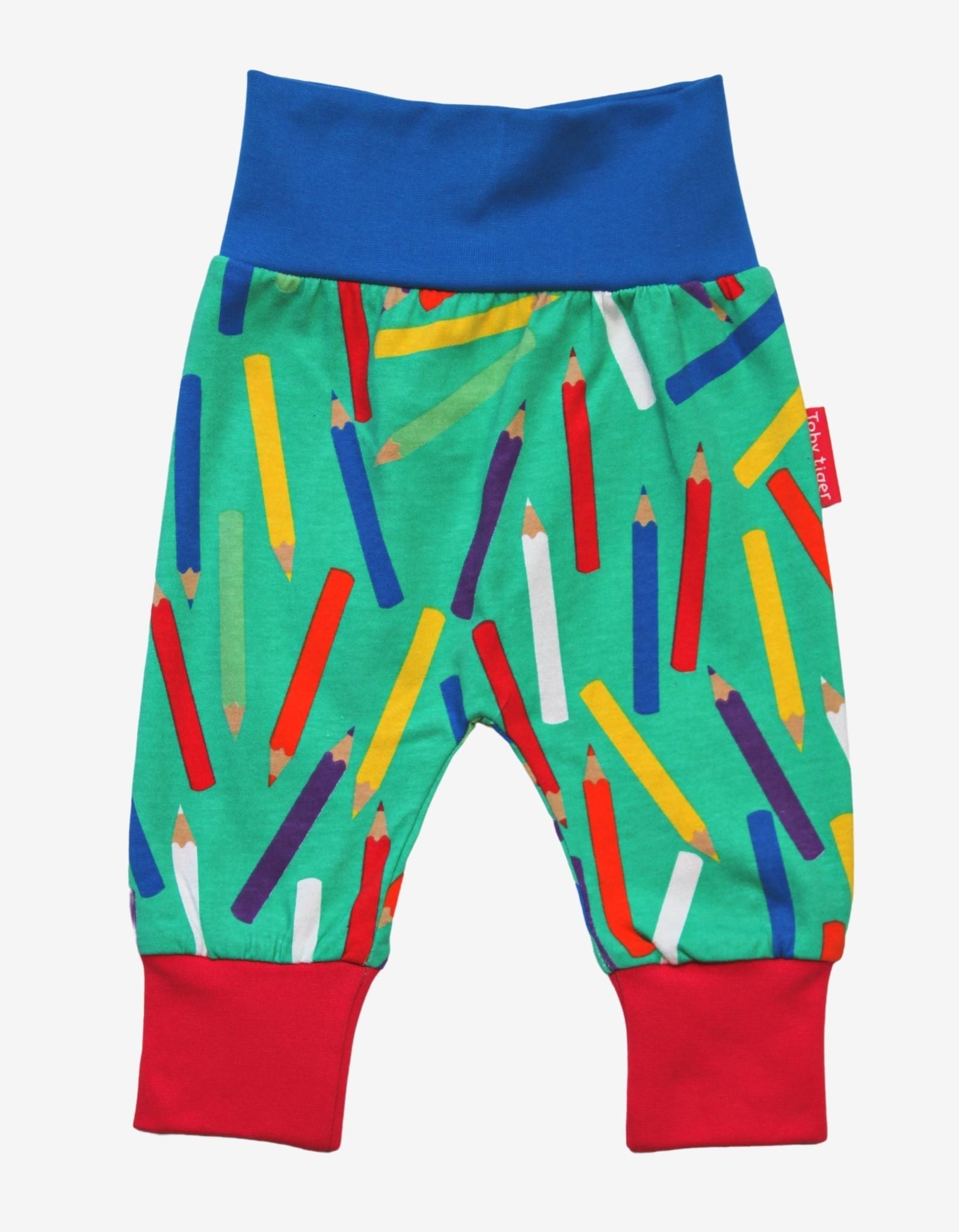 Organic Art Print Yoga Pants for Kids