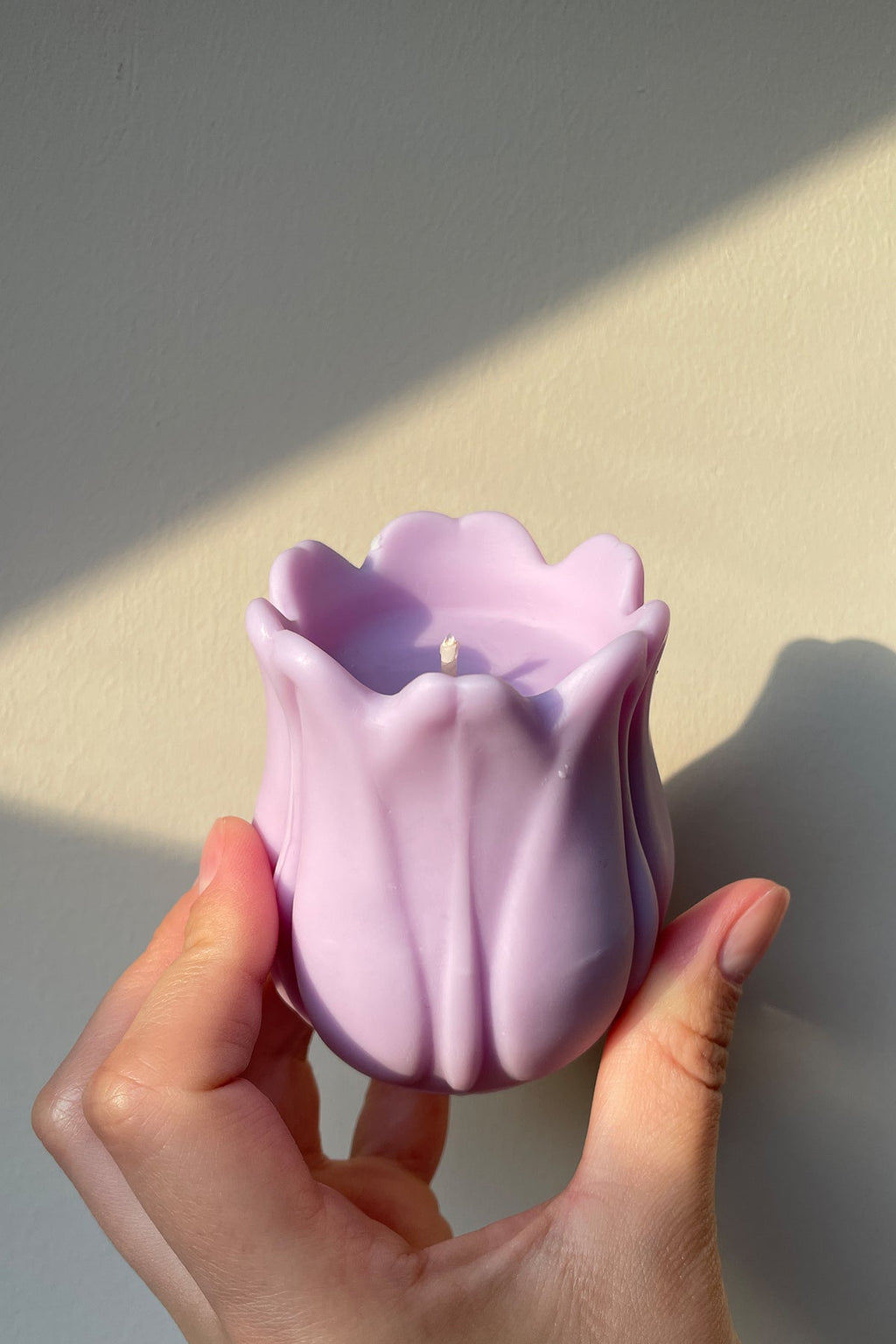 Tulip Shaped Soy Wax Candle Hand Poured in London