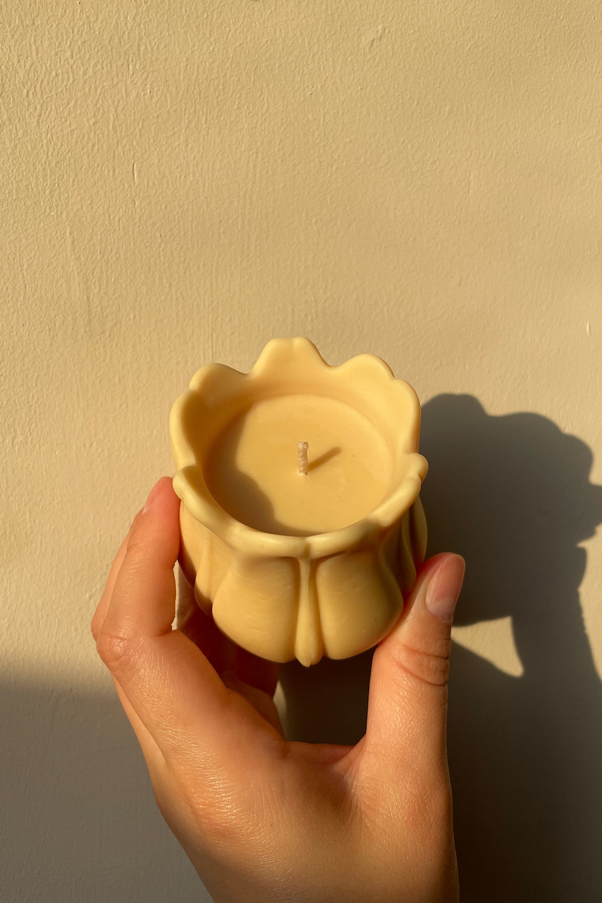 Tulip Shaped Soy Wax Candle Hand Poured in London