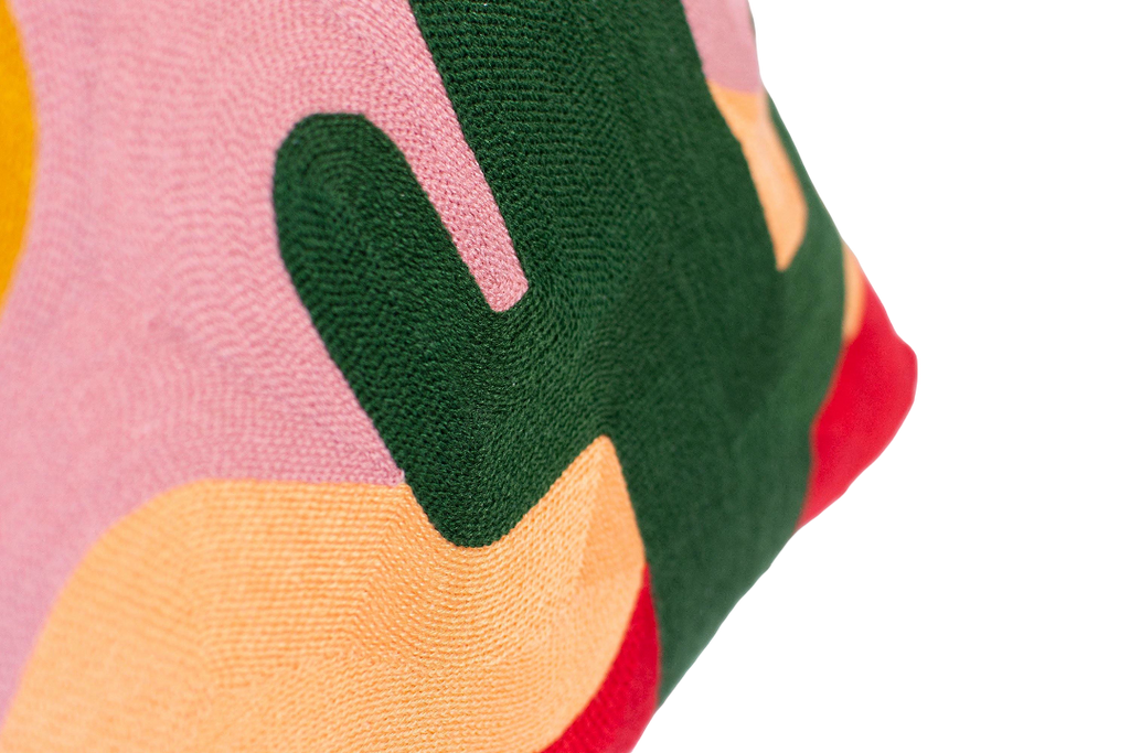 Tulum Needlepoint Cushion with Cactus