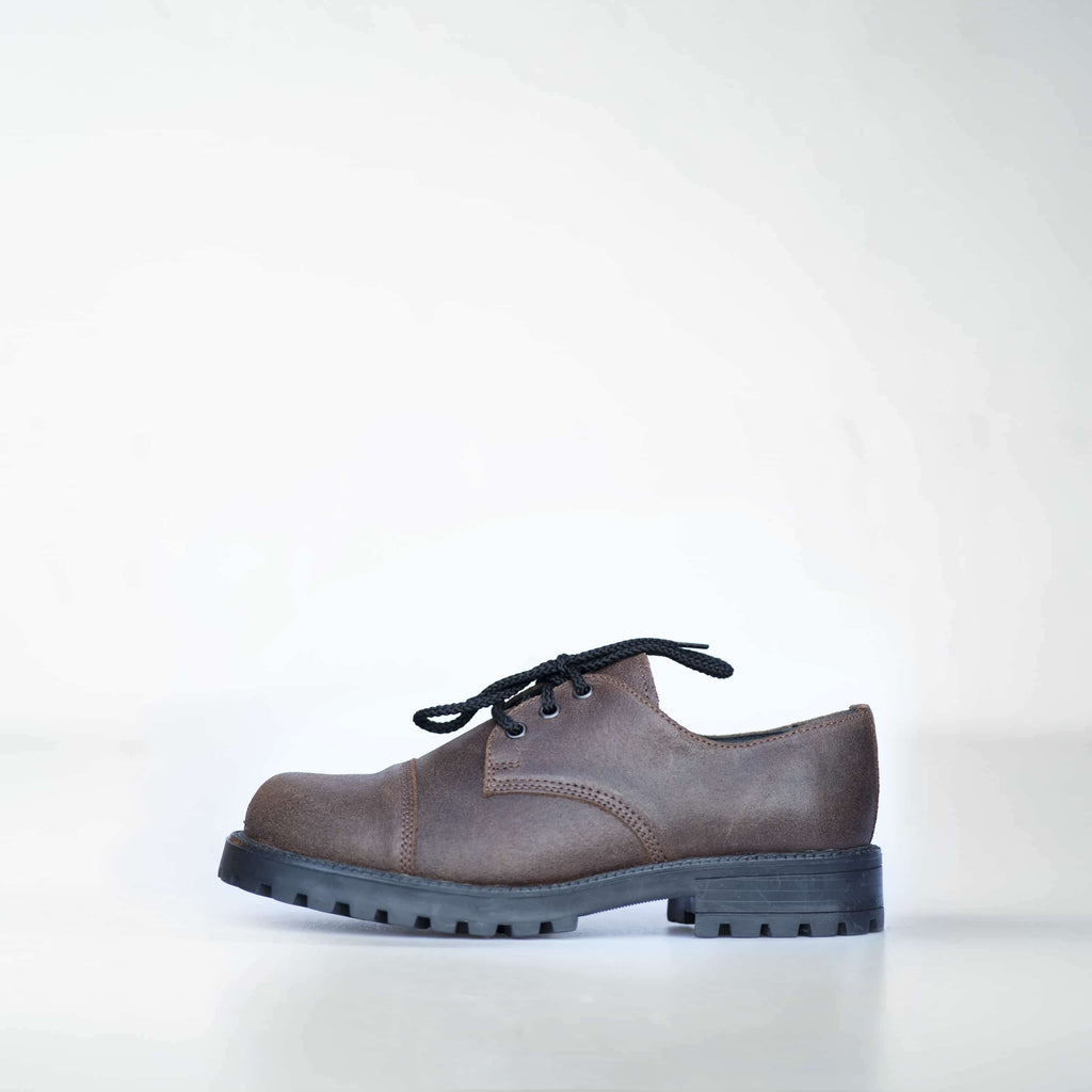 Dark Brown Widgets – Durable Unisex Leather Shoes from Estonia by Samelin at www.brixbailey.com