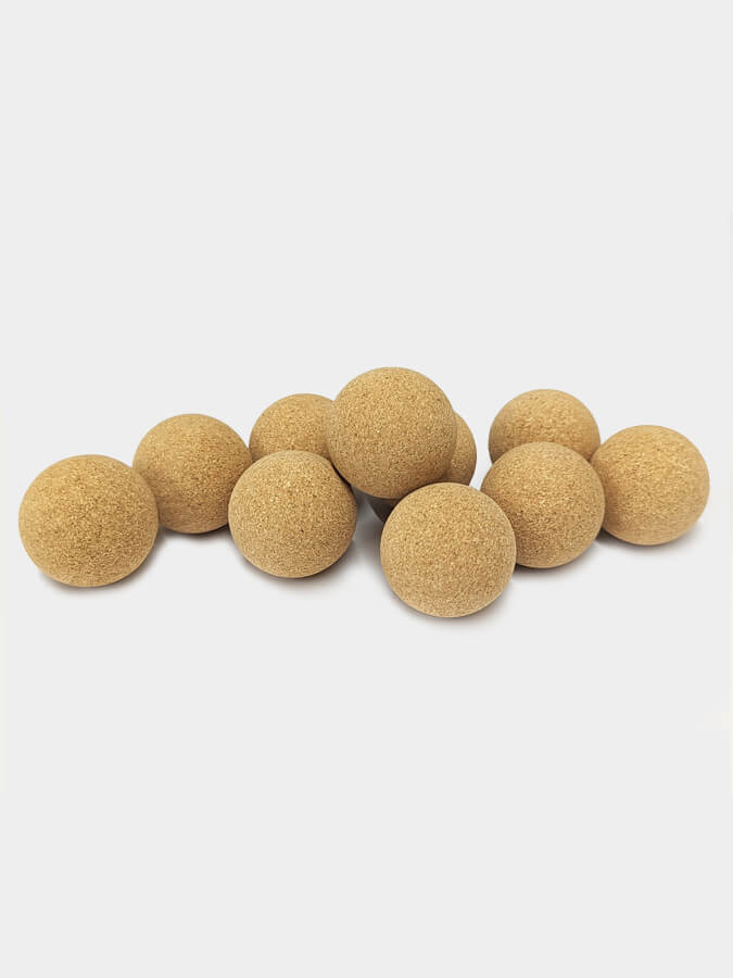 Cork Massage Balls Ten Pack