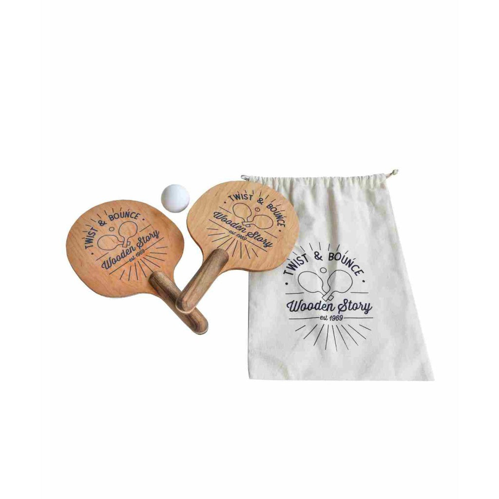 Twist and Bounce Wooden Toy Set - Enhance Motor Skills with Eco-Friendly Fun by Wooden Story at www.brixbailey.com