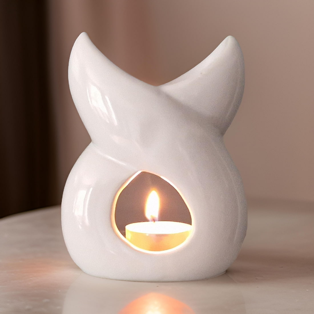 Wax Melt Starter Kit with Ceramic Burner and Soy Tealight