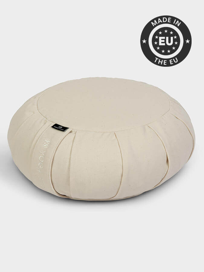 Organic Buckwheat Zafu Round Meditation Cushion