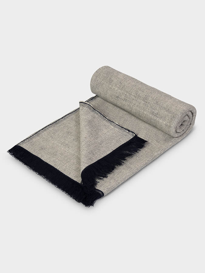 Organic Cotton Two Toned Yoga Blanket