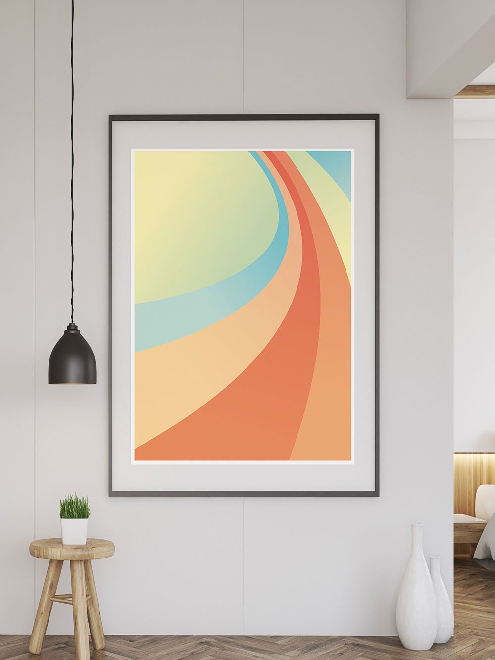 Rainbow Minimal Art Print