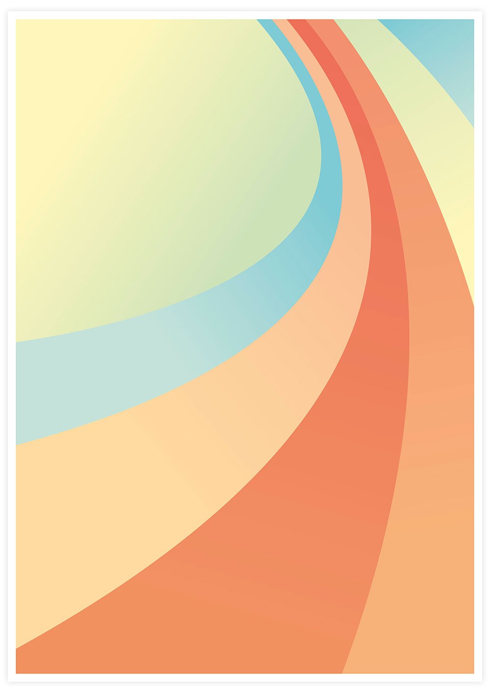 Rainbow Minimal Art Print