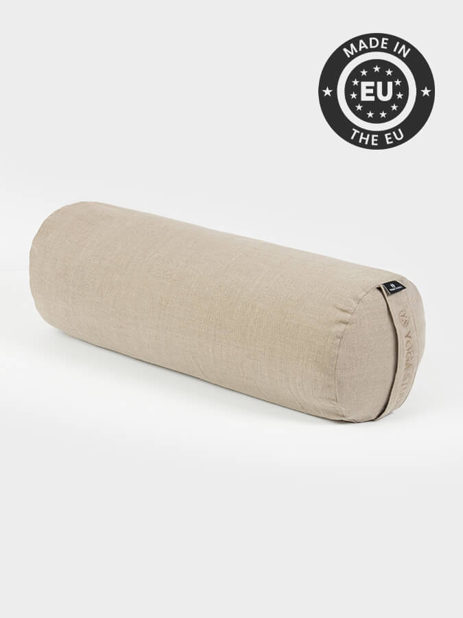 Organic Buckwheat Linen Meditation Bolster Cushion