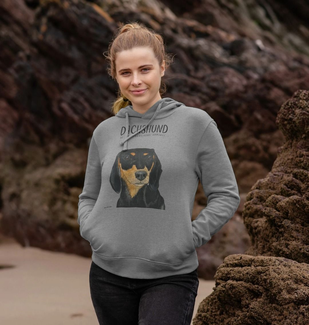Black and Tan Dachshund Hoodie
