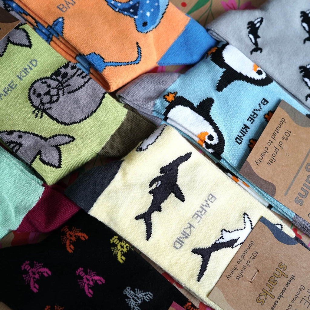 Ocean Lovers Bamboo Socks Collection 7 Pack