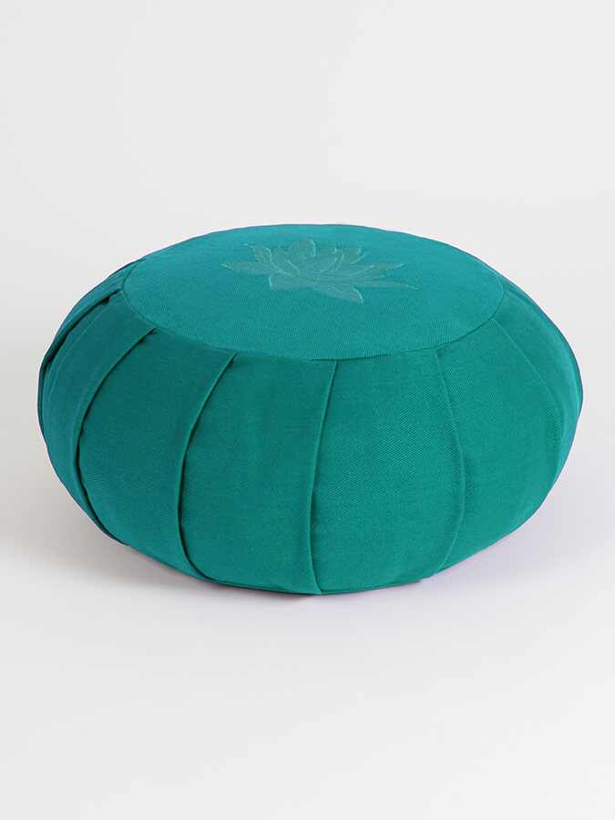 Organic Cotton Round Lotus Zafu Buckwheat Meditation Cushion