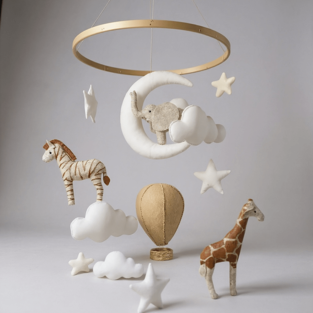 Safari Moon Cot Mobile