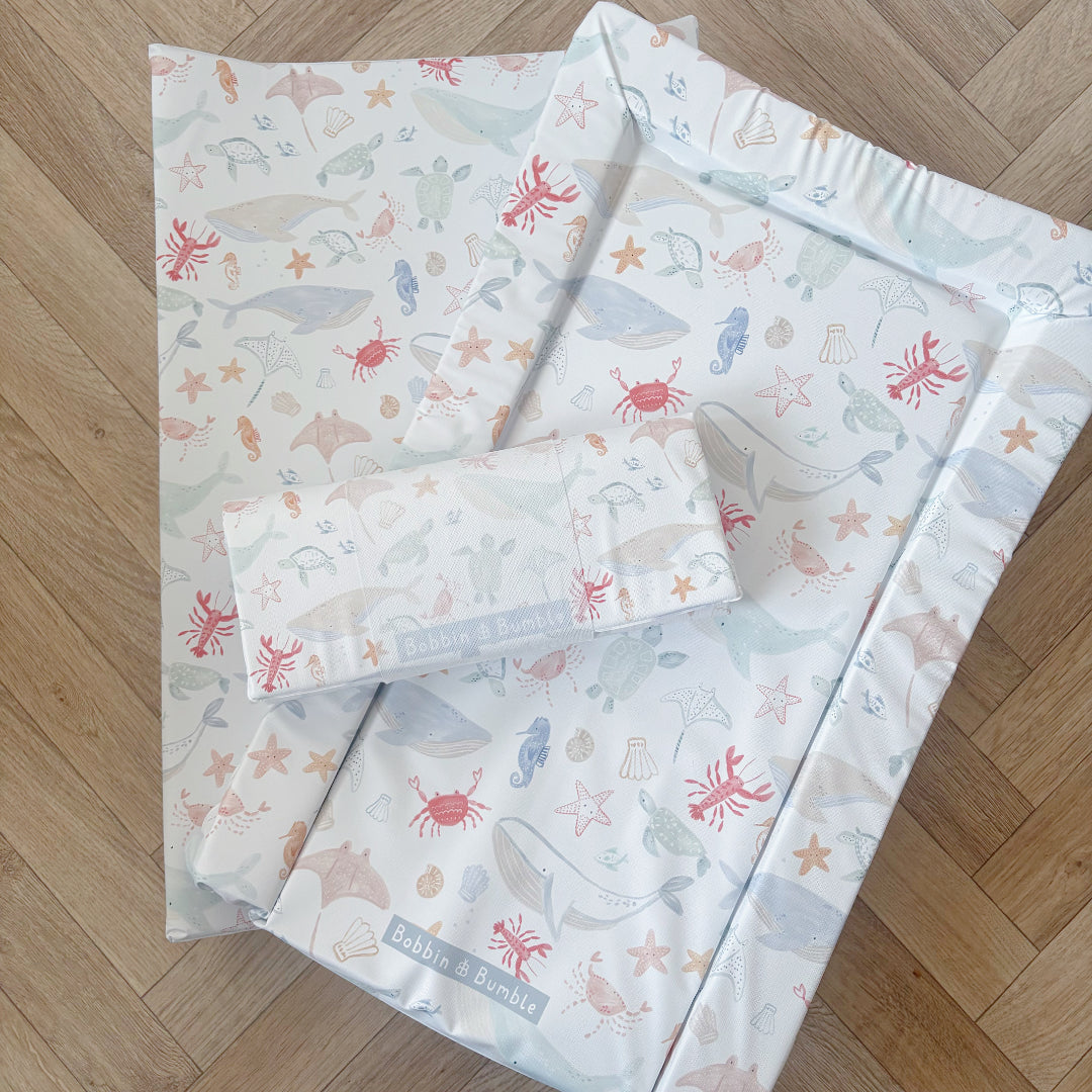 Standard Changing Mat - Deep Blue Sea Print