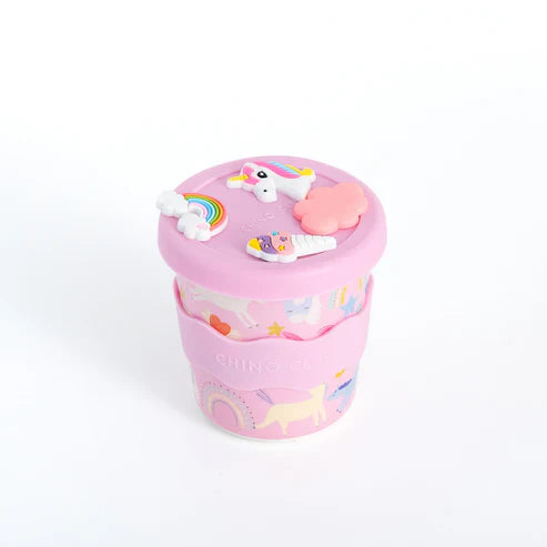 Unicorn Charm Cup 8oz with Straw and Swappable Charms