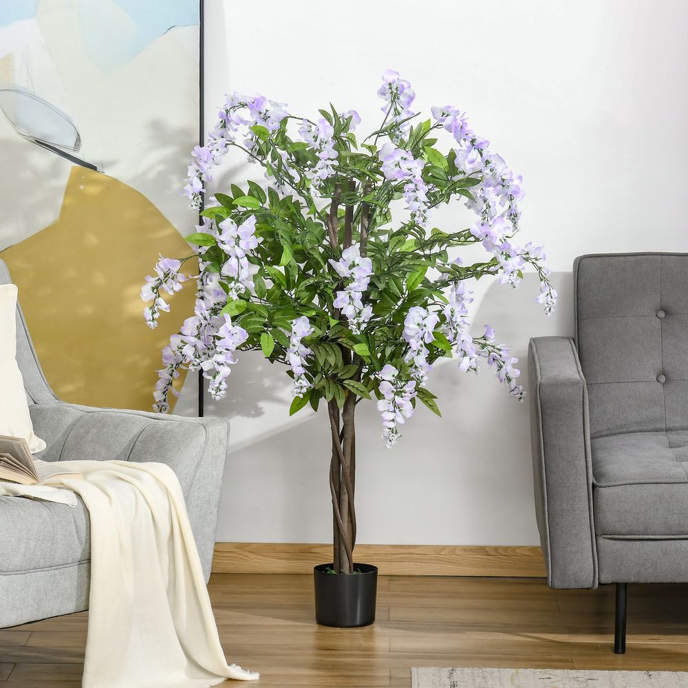Realistic Wisteria Flower Tree 110cm Artificial Plant