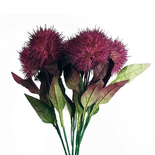 70cm Purple Globe Thistle Artificial Flower Stem