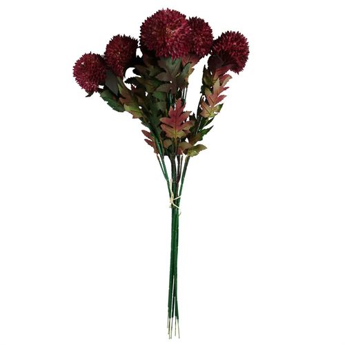 70cm Large Ball Dahlia Artificial Flower Stem in Pink