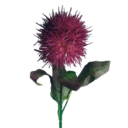 70cm Purple Globe Thistle Artificial Flower Stem