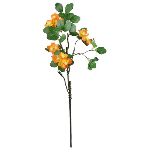 Orange Flower Foliage Spray Pack of 6 60cm