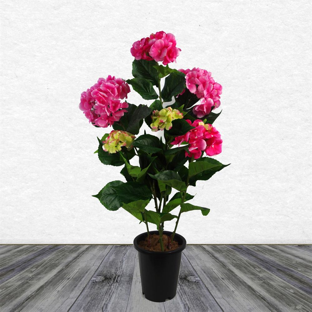 Pink Artificial Hydrangea Plant 90cm
