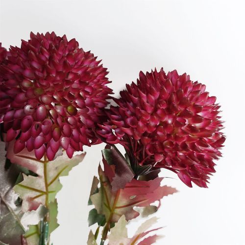 70cm Large Ball Dahlia Artificial Flower Stem in Pink