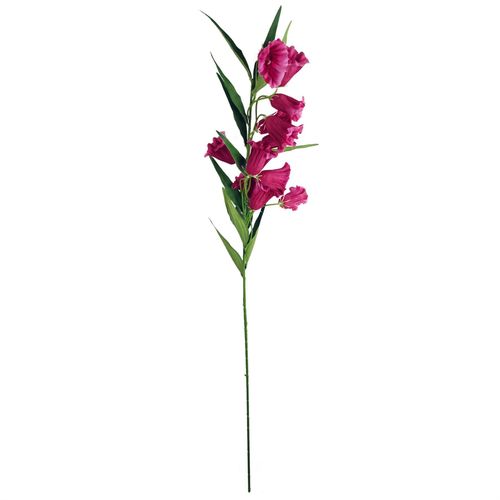 100cm Trumpet Artificial Flower Stem in Fuchsia Pink